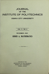 Journal of the Institute of Polytechnics, Osaka City University. Ser. A, Mathematics